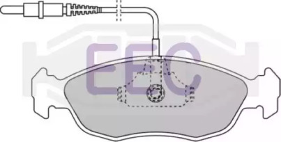 Комплект тормозных колодок EEC BRP0814