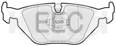 Комплект тормозных колодок EEC BRP0856