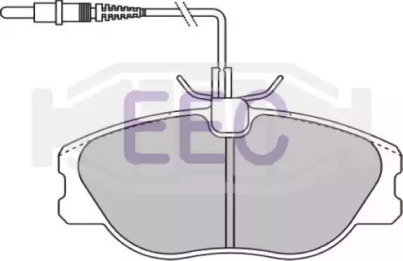 Комплект тормозных колодок EEC BRP0898