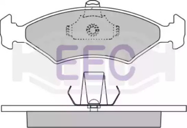 Комплект тормозных колодок, дисковый тормоз EEC BRP0909