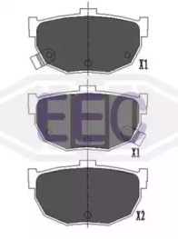 Комплект тормозных колодок, дисковый тормоз EEC BRP0999