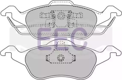 Комплект тормозных колодок EEC BRP1034