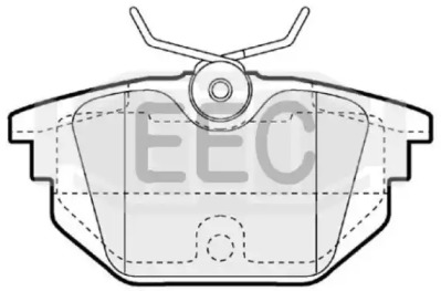 Комплект тормозных колодок EEC BRP1058