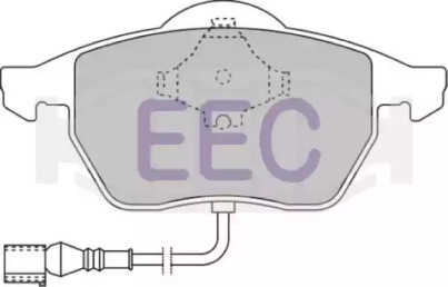 Комплект тормозных колодок, дисковый тормоз EEC BRP1110