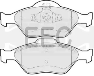 Комплект тормозных колодок EEC BRP1117