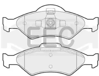 Комплект тормозных колодок EEC BRP1125