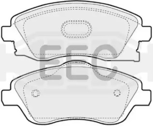 Комплект тормозных колодок EEC BRP1221