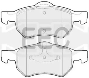 Комплект тормозных колодок EEC BRP1229