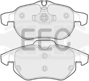 Комплект тормозных колодок EEC BRP1248