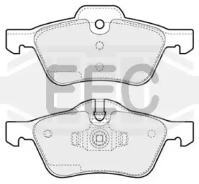 Комплект тормозных колодок EEC BRP1257