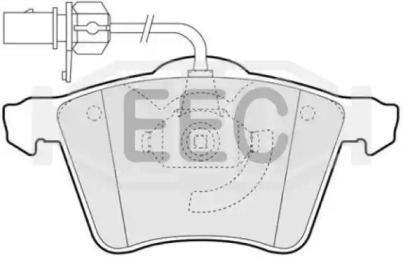 Комплект тормозных колодок EEC BRP1323