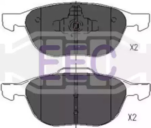 Комплект тормозных колодок, дисковый тормоз EEC BRP1415