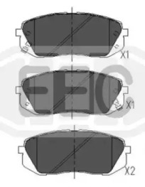 Комплект тормозных колодок EEC BRP1860