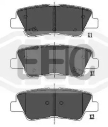 Комплект тормозных колодок EEC BRP3001