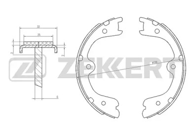 Комлект тормозных накладок ZEKKERT BK-4047