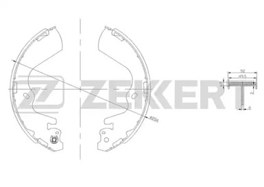 Комлект тормозных накладок ZEKKERT BK-4113