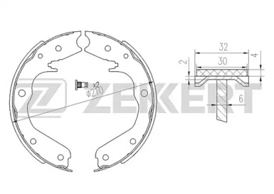 Комлект тормозных накладок ZEKKERT BK-4131