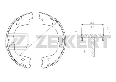 Комлект тормозных накладок ZEKKERT BK-4437