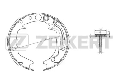 Комлект тормозных накладок ZEKKERT BK-4442