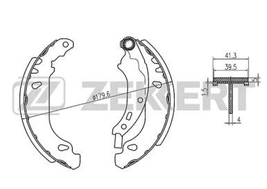 Комлект тормозных накладок ZEKKERT BK-4470