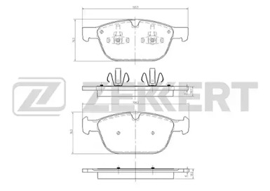 Комплект тормозных колодок ZEKKERT BS-1053