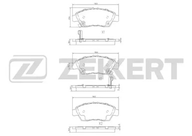 Комплект тормозных колодок ZEKKERT BS-1109