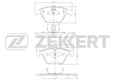 Комплект тормозных колодок ZEKKERT BS-1163