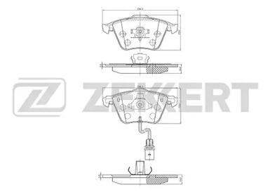 Комплект тормозных колодок ZEKKERT BS-1173