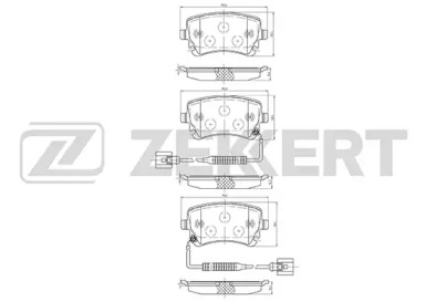 Комплект тормозных колодок ZEKKERT BS-1179