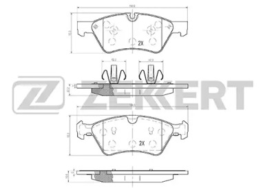 Комплект тормозных колодок ZEKKERT BS-1214