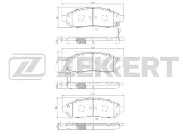 Комплект тормозных колодок ZEKKERT BS-1226