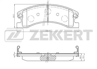 Комплект тормозных колодок ZEKKERT BS-1278