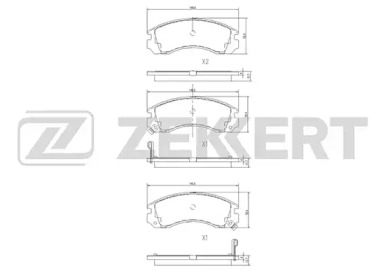 Комплект тормозных колодок ZEKKERT BS-1448