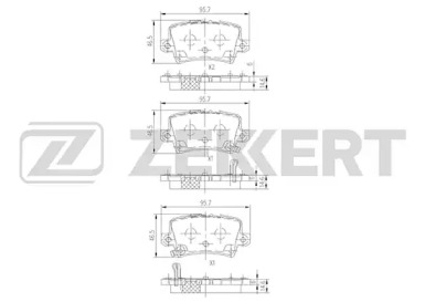 Комплект тормозных колодок ZEKKERT BS-1749