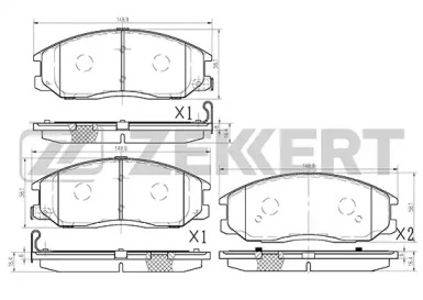 Комплект тормозных колодок ZEKKERT BS-1794