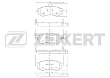 Комплект тормозных колодок ZEKKERT BS-1798