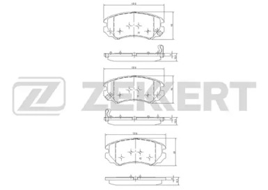 Комплект тормозных колодок ZEKKERT BS-1799