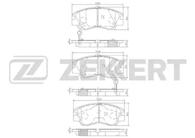 Комплект тормозных колодок ZEKKERT BS-1858