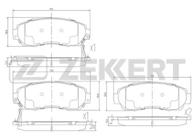 Комплект тормозных колодок ZEKKERT BS-1882