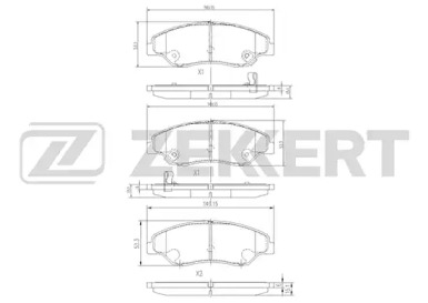 Комплект тормозных колодок ZEKKERT BS-1902