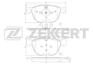 Комплект тормозных колодок ZEKKERT BS-1947