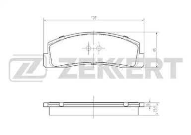 Комплект тормозных колодок ZEKKERT BS-2068