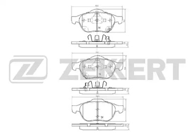 Комплект тормозных колодок ZEKKERT BS-2075