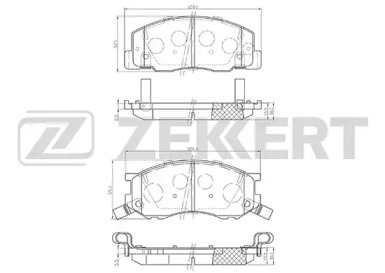 Комплект тормозных колодок ZEKKERT BS-2083