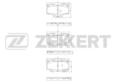 Комплект тормозных колодок ZEKKERT BS-2089