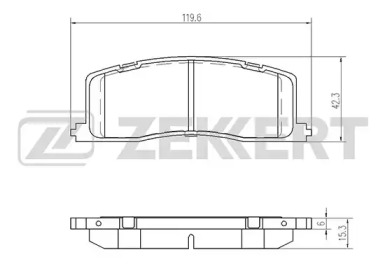 Комплект тормозных колодок ZEKKERT BS-2098