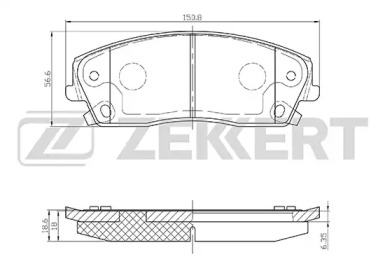 Комплект тормозных колодок ZEKKERT BS-2107