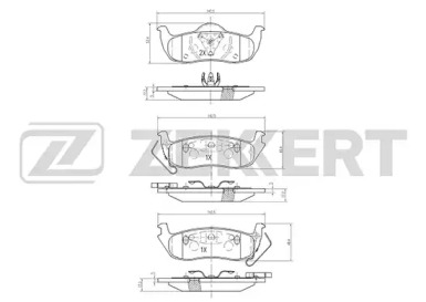 Комплект тормозных колодок ZEKKERT BS-2110