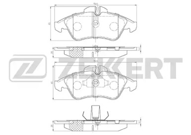 Комплект тормозных колодок ZEKKERT BS-2123