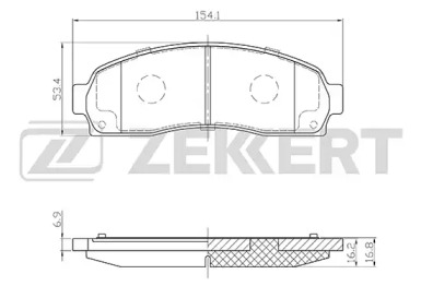 Комплект тормозных колодок ZEKKERT BS-2130